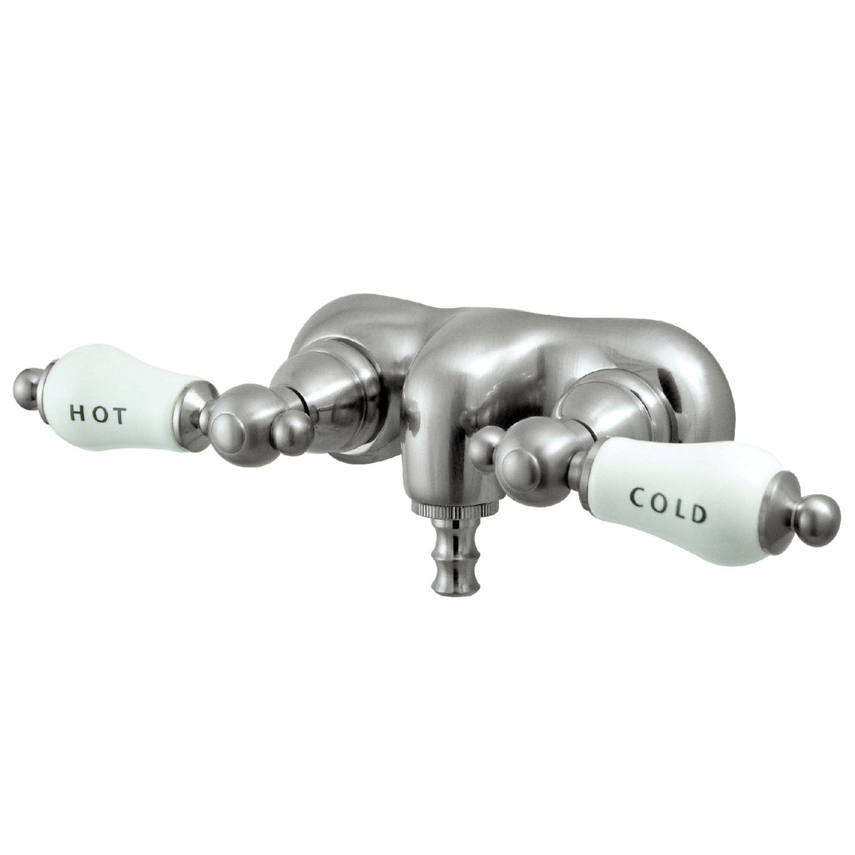 Vintage 3-3/8-Inch Wall Mount Tub Faucet in Brushed Nickel