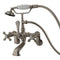 Kingston Brass Vintage Adjustable Center Wall Mount Tub Faucet, Brushed Nickel (CC57T8)