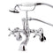 Kingston Brass Vintage Adjustable Center Wall Mount Tub Faucet, Polished Chrome (CC58T1)