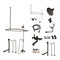 Kingston Brass Vintage Tub Wall Mount Clawfoot Tub Faucet Package with Shower Enclosure and Hand Shower, Oil Rubbed Bronze (CCK1145AX)