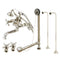 Kingston Brass Vintage Tub Wall Mount Clawfoot Tub Faucet Package with Supply Line, Hand Shower and Tub Drain, Polished Nickel (CCK225PN)