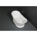Kingston Brass Kingston Freestanding Tub Faucet with Supply Line and Stop Valve, Matte Black (CCK266K0)