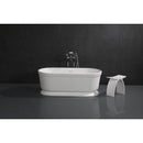 Kingston Brass Kingston Freestanding Tub Faucet with Supply Line and Stop Valve, Polished Chrome (CCK266K1)