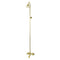Kingston Brass Vintage Two-Handle 2-Hole Wall Mount Clawfoot Tub Faucet Package with Shower Combo, Polished Brass (CCK2672)