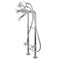 Kingston Brass Kingston Freestanding Tub Faucet with Supply Line and Stop Valve, Polished Chrome (CCK285K1)