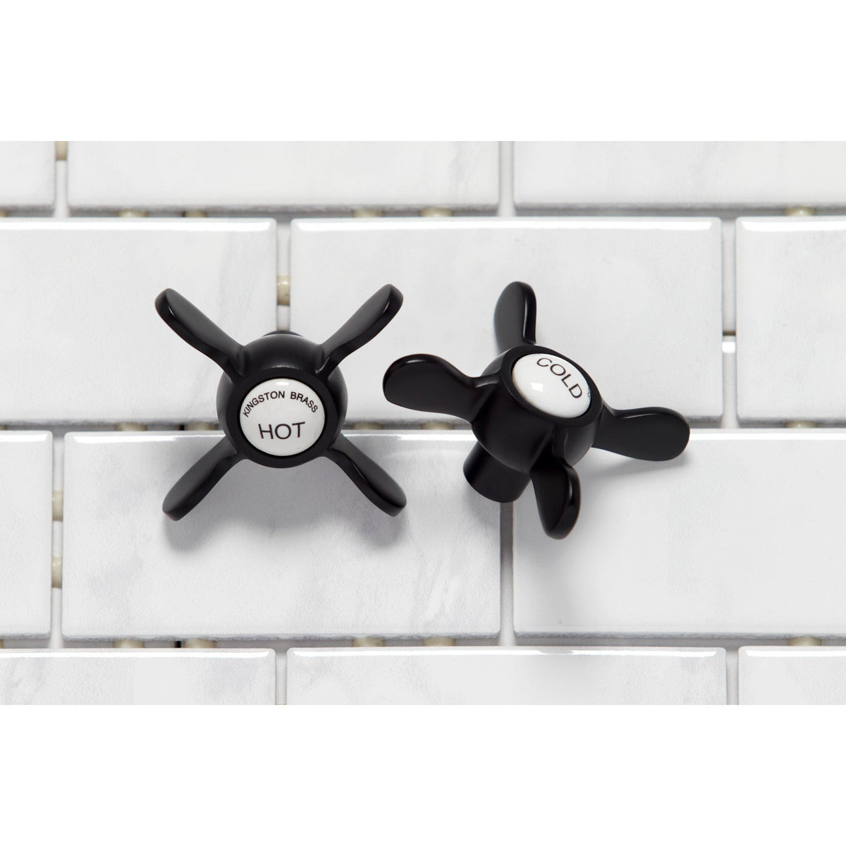 Kingston Freestanding Tub Faucet with Supply Line and Stop Valve in Oil Rubbed Bronze
