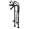 Kingston Brass Kingston Freestanding Tub Faucet with Supply Line and Stop Valve, Oil Rubbed Bronze (CCK285K5)