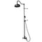 Kingston Brass Vintage Tub Wall Mount Rain Drop Shower System with Hand Shower, Matte Black (CCK6170)