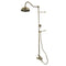 Kingston Brass Vintage Tub Wall Mount Rain Drop Shower System with Hand Shower, Antique Brass (CCK6173)