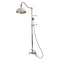 Kingston Brass Vintage Tub Wall Mount Rain Drop Shower System with Hand Shower, Polished Nickel (CCK6176)