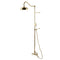 Kingston Brass Vintage Tub Wall Mount Rain Drop Shower System with Hand Shower, Brushed Brass (CCK6177)