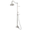 Kingston Brass Vintage Tub Wall Mount Rain Drop Shower System with Hand Shower, Brushed Nickel (CCK6178)