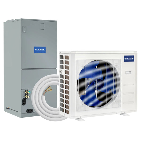 MrCool Hyper Heat Central Heat Pump Split System, 17.4 SEER2, 24K BTU with 15 ft. Line Set (CENTRAL-24-HP-230A15)