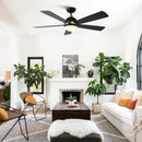 Parrot Uncle 52-Inch Industrial 5 Blades Ceiling Fan with LED Lighting
