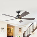 Parrot Uncle 52-Inch Industrial 5 Blades Ceiling Fan with LED Lighting