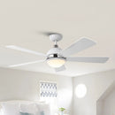 Parrot Uncle 52-Inch Industrial 5 Blades Ceiling Fan with LED Lighting