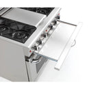 Capital 36-Inch Grand Chef Gas Range in Stainless Steel with 4 Open Burners & Griddle (CGSR362G2)
