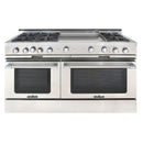 Capital 60-Inch Grand Chef Gas Range in Stainless Steel with 6 Open Burners & 24-Inch Griddle (CGSR604GG2)