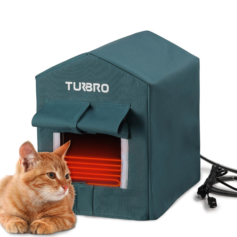 TURBRO Neighborhood CH17A Heated Cat House (707-NBH-CH17A-BL)