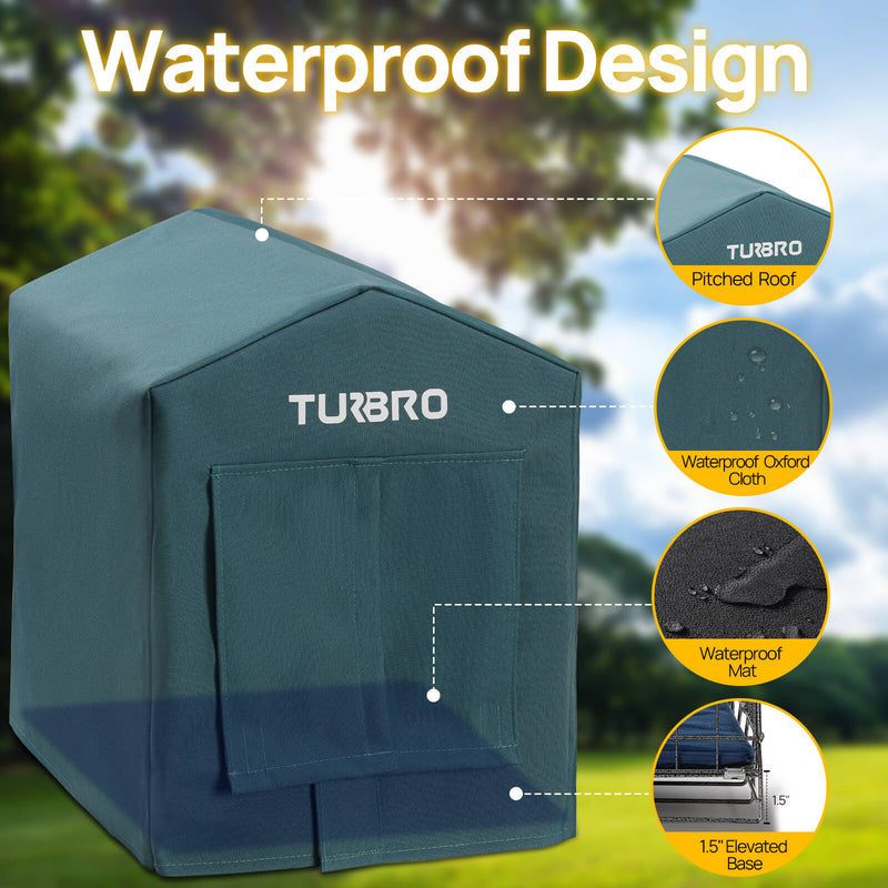TURBRO Neighborhood CH17A Heated Cat House (707-NBH-CH17A-BL)