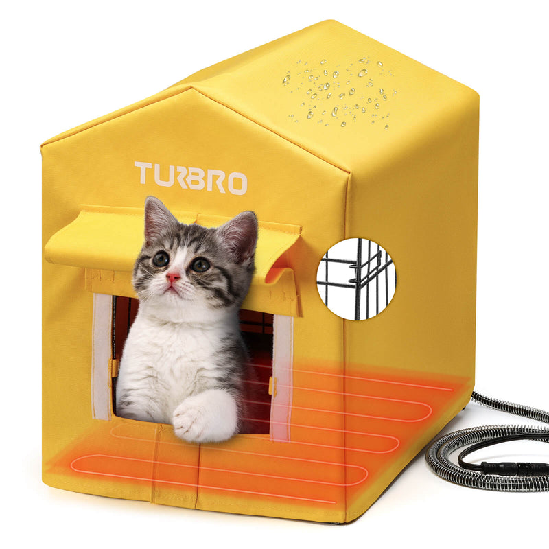 TURBRO Neighborhood CH17A Heated Cat House (707-NBH-CH17A-BL)