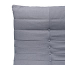 Deko Living 5 Piece Gray Compressed Foam Loveseat Sofa Chairs and Table Set (CIF50019)