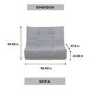 Deko Living Gray Compressed Foam Sofa (CIF50019SOF)