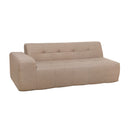 Deko Living 3 Piece Brown Compressed Foam Sectional Sofa Lounger and Table Set (CIF50118)