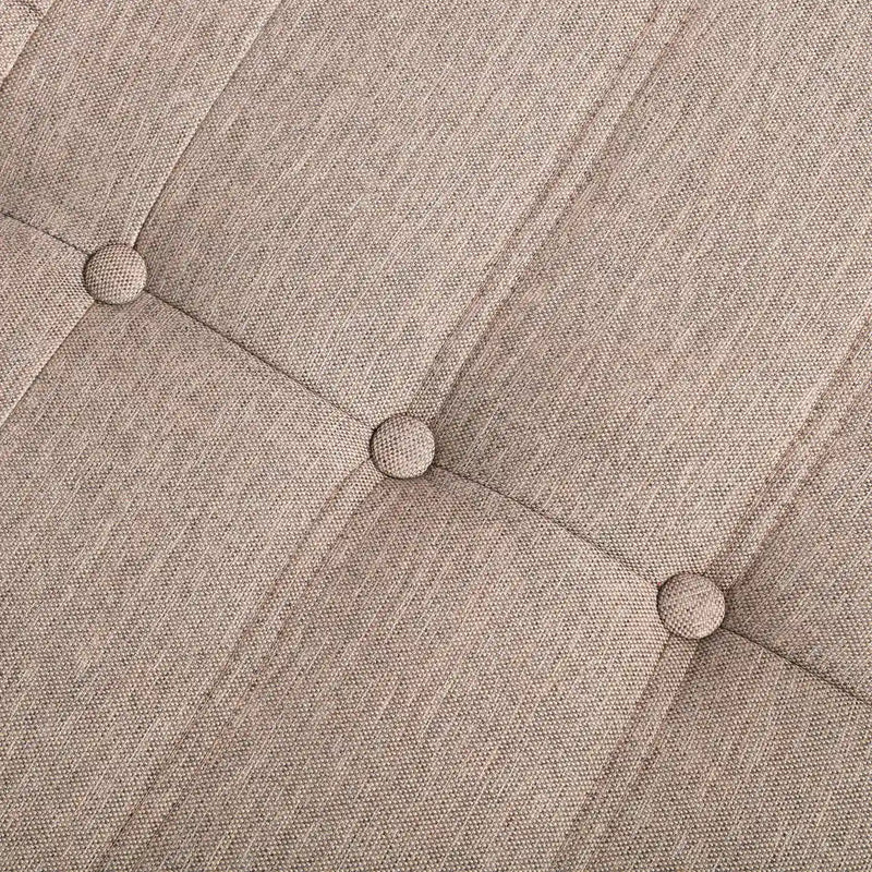 Deko Living 5 Piece Brown Compressed Foam Loveseat Sofa Chairs and Table Set (CIF50119)
