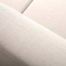 Deko Living 4 Piece Seating Beige Compressed Foam Sectional Sofa and Ottoman Set (CIF50217)