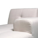 Deko Living 3 Piece Beige Compressed Foam Sectional Sofa Lounger and Table Set (CIF50218)