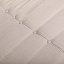 Deko Living 5 Piece Beige Compressed Foam Loveseat Sofa Chairs and Table Set (CIF50219)