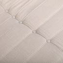 Deko Living 5 Piece Beige Compressed Foam Loveseat Sofa Chairs and Table Set (CIF50219)