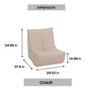 Deko Living Beige Compressed Foam Chair (CIF50219LST)