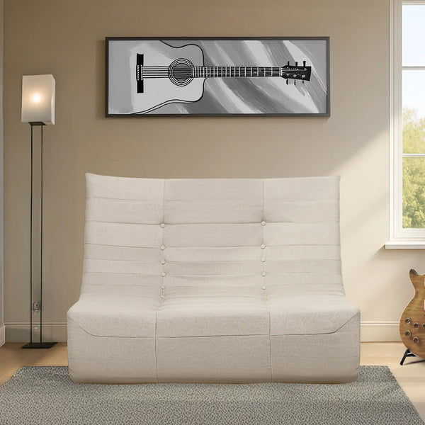Deko Living Beige Compressed Foam Sofa (CIF50219SOF)