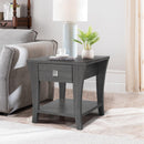 Parrot Uncle Furniture of America Amity End Table, Gray (CM4085E-PU)