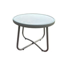 Deko Living Outdoor Modular Bistro Set with Beige Cushion Chairs and Round Coffee Table (COP20211)