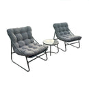 Deko Living Outdoor Modular Bistro Set with Beige Cushion Chairs and Round Coffee Table (COP20211)