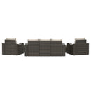 Deko Living 5 Piece Seating Brown Outdoor Wicker Sofa and Sofa Chair Set with Table (COP30012)