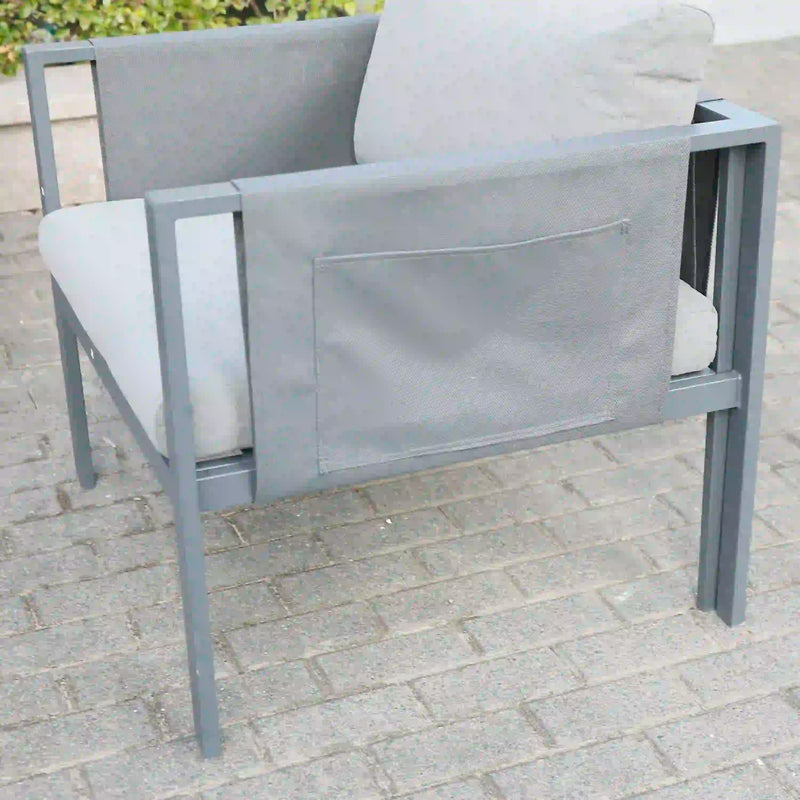 Deko Living 4 Place Seating Outdoor Gray Sofa and Table Set (COP30014)