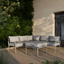 Deko Living 5 Piece Seating Outdoor Gray Sofa and Ottoman Set (COP30015)