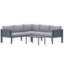 Deko Living 5 Piece Seating Outdoor Gray Sofa and Table Set (COP30016)