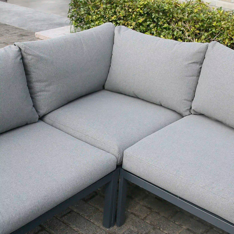Deko Living 5 Place Seating Outdoor Gray Sofa and Table Set (COP30016)