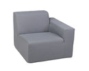 Deko Living 2 Piece Seating Gray Outdoor Compressed Foam Sectional Sofas (COP30017SET)