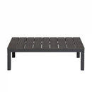 Deko Living Gray Outdoor Compression Foam Ottoman Table (COP30017TBL)