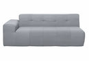 Deko Living 4 Piece Gray Outdoor Compressed Foam Sectional Sofa Lounger and Table Set (COP30018)