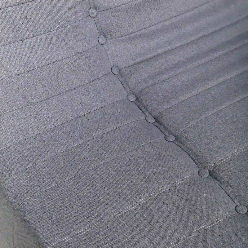 Deko Living 5 Piece Gray Outdoor Compressed Foam Loveseat Sofa Chairs and Table Set (COP30019)
