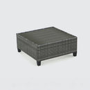 Deko Living 8 Piece Gray Outdoor Sectional Wicker Sofa Chairs and Tables  with Interchangeable Blue and Gray Cushion Covers (COP30111)