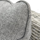 Deko Living 5 Piece Seating Gray Outdoor Wicker Sofa and Sofa Chair Set with Table (COP30112)