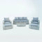 Deko Living 5 Place Seating Gray Outdoor Wicker Sofa and Sofa Chair Set with Table (COP30112)
